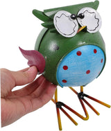 Owl Ornaments Animal Figurine Iron Garden Statue Desktop Ornament Bird Decor Outdoor Decor