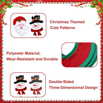 NOVWANG 2 Pcs Christmas Wind Spinners, 40 Inch Christmas Santa Snowman Wind Spinners Winter Outdoor Hanging Decorations for Holiday Indoor Outdoor Yard Patio Lawn Garden Decor