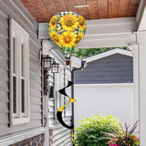 Checkered Sunflowers Spring Hot Air Balloon Wind Twister 54" x 12" Briarwood Lane