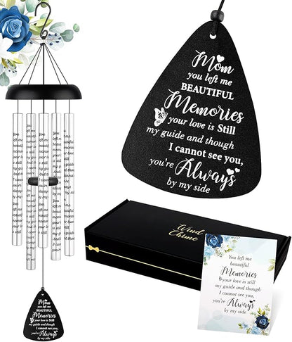 Sympathy Gift Wind Chimes for Outside - Memorial Gifts for Loss of Mother Mom Mama, Bereavement Gifts in Memory of a Loved One, Windchimes Outdoors Grief Condolence Remembrance Deep Tone Unique