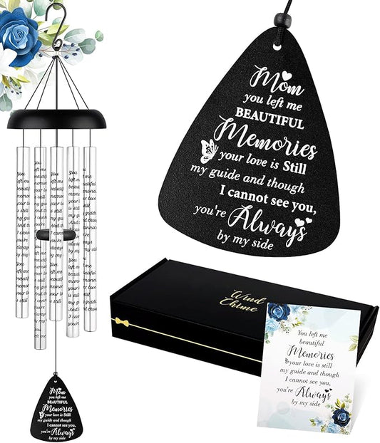 Sympathy Gift Wind Chimes for Outside - Memorial Gifts for Loss of Mother Mom Mama, Bereavement Gifts in Memory of a Loved One, Windchimes Outdoors Grief Condolence Remembrance Deep Tone Unique