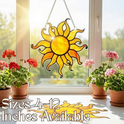 Acrylic Suncatcher Indoor Colorful Window Hanging Ornament Outdoor Sun Catcher Panel for Home Decor Car Garden Crystal Gift Horse Faux Mosaic Suncatcher