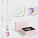Mom Birthday Gifts, Crystal Suncatcher Indoor Window Rainbow Maker Hanging Ornament, I Love You Mom Sun Catcher Gifts for Mother Mama from Daughter Son