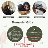 Personalized 30/36 inch Wind Chimes Memorial, Deep Tone Memorial Wind Chimes for Loss of Loved One/Mom/Dad, Sympathy Gifts for Bereavement(Produced in USA)