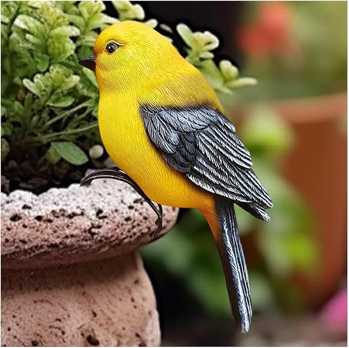 Garden Decor Resin Bird Statues Garden Decorative Sculptures Outdoor Decor Outdoor Decor(A)