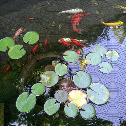 Pond Netting Floating Guard, Fish Protector, Floating Net for Pond, 20 Nets with 60 Connectors & 80 Zip Ties