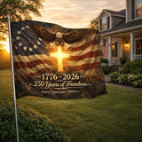 US 250 Flag – 250th Anniversary USA Double Sided 3-Ply Outdoor Flag, We The People 1776-2026 Patriotic Yard & House Banner for 4th of July (5, 4X6)