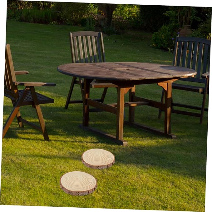 BESPORTBLE 2pcs Wooden Garden Paver Stepping Stones Durable Outdoor Walkway Decorative Pathway Stepping Decorations for Lawn Patio Landscaping