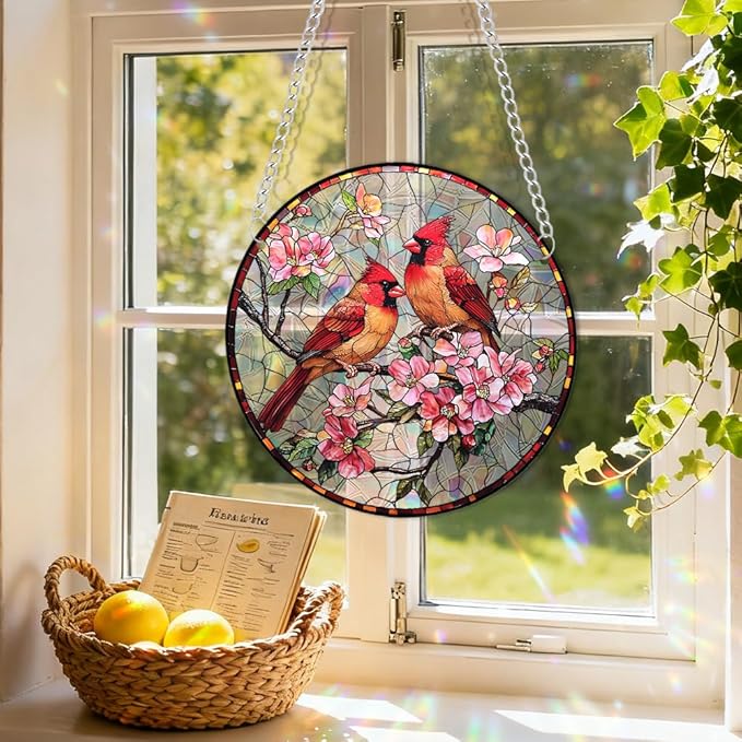 Sun Catchers Indoor Window, Acrylic Rainbow Suncatcher Window Hanging Decoration for Living Room Bedroom Summer Home Balcony Ornaments Decoration (SC2242)
