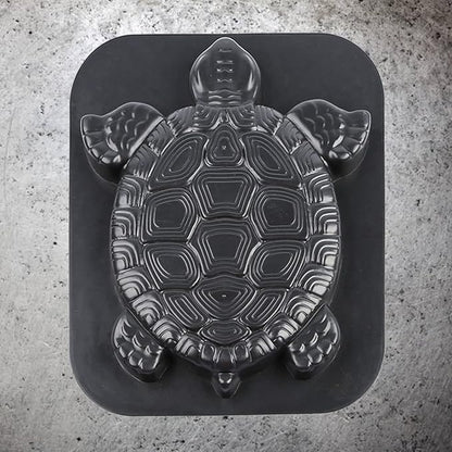 Stepping Stone Mold Turtle Shaped Concrete Cement Mould DIY Walk Maker Path Maker Mold for Garden Lawn Driveway Paving Paver Black