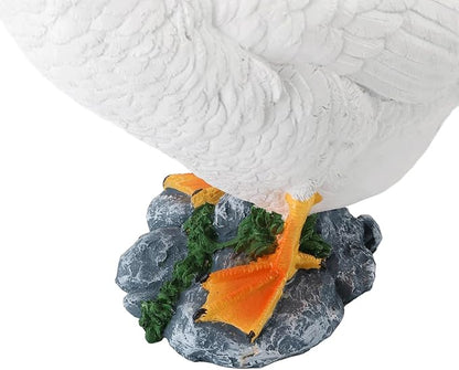 Garden Statues Goose Figurine Farm Animal Sculpture Lifelike Outdoor Statue for Pond Garden Decor Unique Design with Vibrant Colors Yard Ornaments Decor