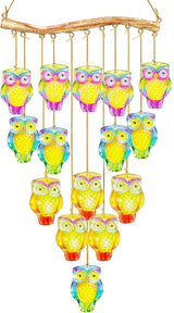 32.8" Color Glass Sea Wind Chimes for Outdoor, Handcrafted Hanging Wind Chimes for Outside, Small Unique Suncatcher Shell Windchimes for Women Gifts Garden Patio Yard Beach Party Wedding Decor