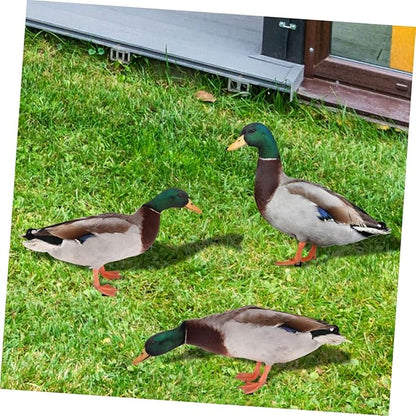 YARNOW 3pcs Acrylic Garden Stake Decor Charming Outdoor Lawn Insert Dusk Pattern for Vibrant Garden Art and Landscape Design
