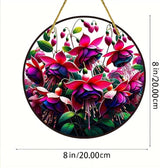 Banax 4Pcs Sun Catchers Hanging Crystal Christmas Snowflake Ornaments Christmas Tree Hanging Decorations Gifts for Women Girls Family Friends