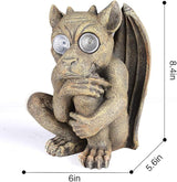 Solar Powered Gargoyle Outdoor LED Garden Light Decor