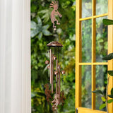 Kokopelli Wind Chimes Outdoor Decoration for Women Men Mom Wife Grandma Birthday Gifts Memorial Metal Kokopelli Wind Chimes for Outside Indoors, Patio, Home, Porch, Yard Decor, Garden Decor