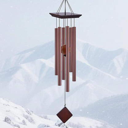39" Deep Tone Large Wind Chimes for Outside Clearance, Memorial Sympathy Wind Chimes Outdoor for Porch Garden Yard Decor Patio,Sympathy Gifts for Loss of Loved One,Dark Brown