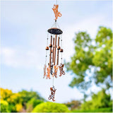 Cat Wind Chimes for Outside,Cat Gifts for Women Men/Memorial Gifts/Birthday Gift/House Warming Gift Metal windchimes Outdoors/Indoors,Garden Decor,Patio,Home,Porch,Yard Decor