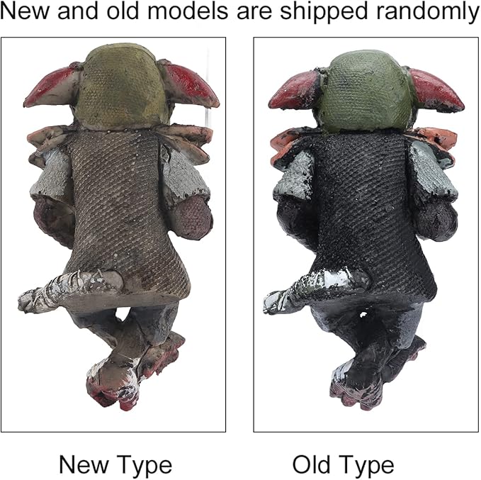 Garden Resin Statue, Big Goblin Statue Leprechaun Anime Character Sculpture Home Decor Sculpture Figurine for Indoor Outdoor Lawn Ornaments