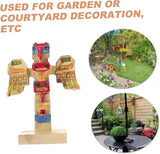 HANABASS Resin Tribal Symbol Garden Decor Outdoor Figurine for Courtyards Unique Artistic Adornment for Valentines Day Retro Resin for Decoration
