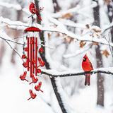 Cardinal Wind Chimes for Outside, Large Cardinal Garden Decor Bird Wind Chime, Memorial Cardinal Gifts for Women, 40" Outdoor Windchimes for Lawn, Porch, Patio, Yard, Christmas