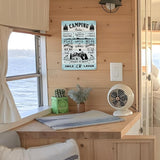Camping Rules Metal Sign - Perfect RV and Camper Decor for Inside, Outdoor Camping Decorations, 12" * 8" (271)