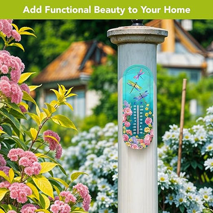 Briarwood Lane Dragonfly Garden Metal Thermometer