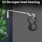 Aidoclip 2PCS Wall Mounted Plant Hanger, Indoor/Outdoor Decorative Hook for Hanging Plants, Windchime, Baskets – Rustic Iron Plant Holder, Ideal Wall Décor, Ceiling Hooks for Indoor Garden- (12in)