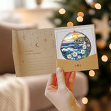 Coastal Sea Waves Acrylic Suncatcher, Boho Suncatchers for Window Hanging Ornament, Stained Glass Effect Indoor Outdoor Garden Decor for Ocean Lover, Gifts for Mother's Day, Mom, Grandma, Wife, Women