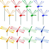Augshy 50 Pcs Dragonfly Decoration Stakes Garden Dragonfly Artificial Ornaments for Indoor Outdoor Garden Birthday Wedding Party Decor