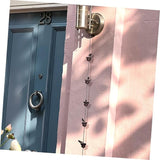 ORFOFE Metal Rain Chain for Gutters Unique Decorative Rain Chain Design for Home and Garden Finish Elegant Outdoor Water Drainage