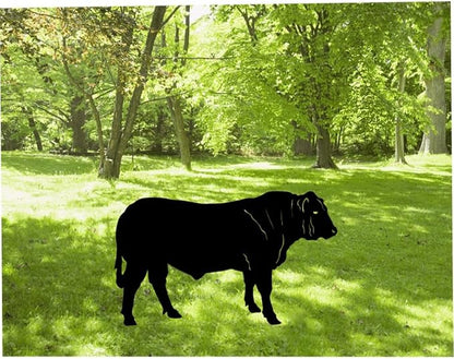 Bull Garden Art,Wide Bison Western Decor,Metal Sturdy Outdoor Yard Lawn Statue,Bull Statue,Cow Yard Art Lawn Statue,Buffalo Silhouette,American Wild Buffalo Metal Steel Sculpture Bison.