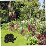 Hedgehog Wrought Iron Garden Stake Standing Metal Backyard Statue Animal Hollow Yard Ornament|Wrought Iron Decoration