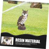 Resin Owl Garden Decor Outdoor Landscaping Sculpture for Courtyard Creative Animal Figurine Nature Theme for Garden Decoration