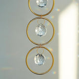 2PCS Crystals Hanging Ornaments Decor Pendant Ornament with 20mm Crystal Balls for Wind Chimes, Hanging Sunlight Catche, Window Ornament, Meditation, Fengshui, Yoga