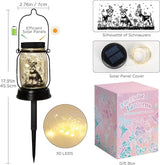 kyoryuger Schnauzer Gifts for Women/Men Schnauzer Solar Lanterns Dog Mom Birthday Dog Lovers Lantern Pet Loss Pet Memorial Lights Solar Garden Decoration for Yard, Patio,Backyard,Porch Torches