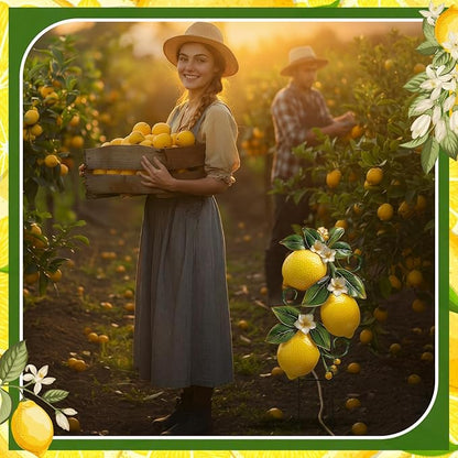 Amyhill Lemon Outdoor Decor Summer Metal Garden Stakes Yellow Lemon Yard Signs Rustic Farmhouse Floral Waterproof Lawn Sign Outdoor Decorations for Summer Holiday Garden Lawn Decor