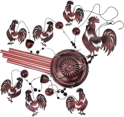 Chicken Wind Chimes for Garden, Home, Balcony, Yard, Outdoor Decoration, Gift Wind Bells, Memorial Wind Chime, Chicks Wind Catcher, Blessing WindChimes Gifts for Mom, Grandma, Family, Women, Friends