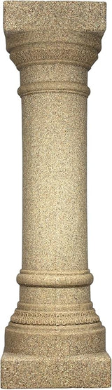 Emsco Group 2300-1AZ Greek Column Statue – Natural Sandstone Appearance – Made of Resin – Lightweight – 32” Height