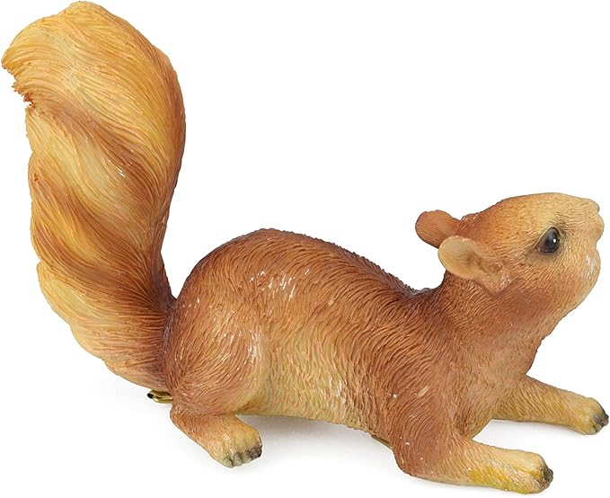 2pcs Squirrel Hanging Statues for Garden Decoration, Outdoor Hanging Tree Décor with Screws and Hooks, for Tree Trunk, Garden, Yard, Patio- 7.9 Inch (2 Squirrels)