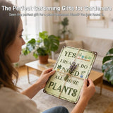 PAIION Funny Metal Garden Signs - I Really Need All These Plants - Vintage Garden Wall Art Tin Sign for Home Greenhouse Yard Decor Gifts for Gardeners 8x12 Inch