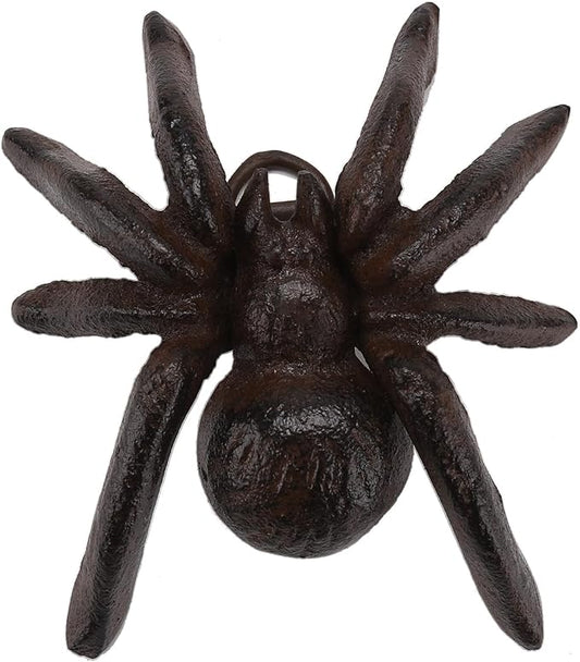 BRASSTAR Cast Iron Spider Statue Delicate Modelling Interior and Exterior Decoration Suitable for Placing Study Garden Lawn Balcony TQGJPT471
