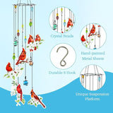Cardinal Wind Chimes Gifts for Women Wind Chime, Wind Chimes for Outside, Cardinal Decor Thank You Gift for Mom Friend Sisters- Mother's Day, Birthday, Thanksgiving Day