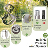 Wind Spinners Outdoor Metal - Large Kinetic Wind Spinner for Yard Garden, Windmills Lawn Ornament Décor for Lawn Patio (Height 84")