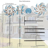 Stargarden Large Wind Spinners Outdoor, 23 Inch Kinetic Wind Spinner, Hollow-Out Metal Wind Sculptures & Spinners, Double-Side Windmill for Patio, Lawn, Garden Decor