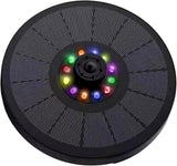 Floating Solars Bird Bath Water Fountains Light Garden Waterfalls Fountains Pond Panel Powered Water Pumps Garden Oxygenation Pumps for Pond