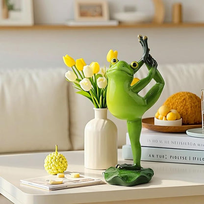 Garden Frog Statues – Funny Outdoor Figurines for Yard, Patio, Lawn, Indoor Decor – Cute Animal Ornaments & Plant Hangers – Birthday for Women (1 Pack - Dancing Frog)