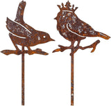 Metal Animal Yard Decors Arden Art Rusted Animals or Outside Decorations Outdoor Decorative Stake Lawn Accessory