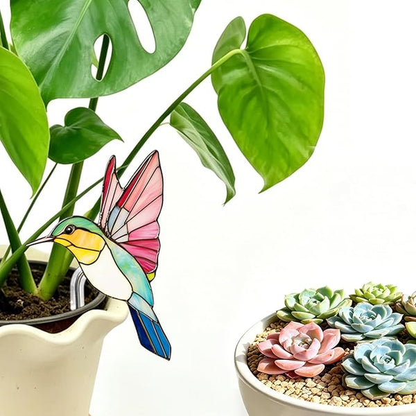 Hummingbird Gifts for Women Mom Grandma, Hanging Planter for Indoor Outdoor Garden, Bird Lover Plant Decor, Mothers Day Birthday Gifts from Daughter Son(19)