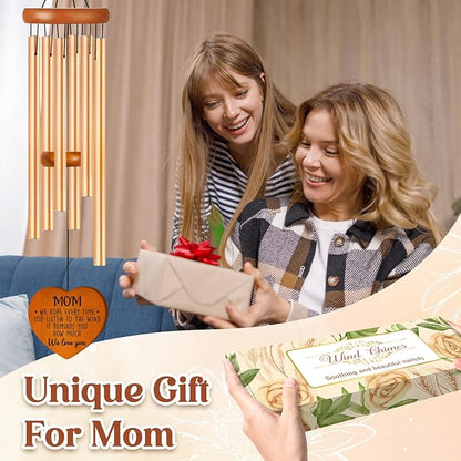 Gifts for Mom, Mom Gifts Large Wind Chimes 36", Moms Birthday Gift from Daughter Son, Unique Moms Gift Suitable for Valentines Day, Mothers Day, Thanksgiving, Christmas, Just Because Present